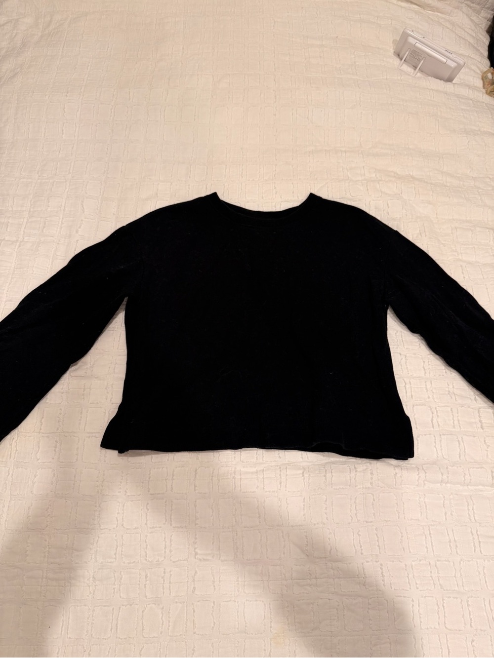 Old Navy Black Long-Sleeve Crewneck Top - Women's